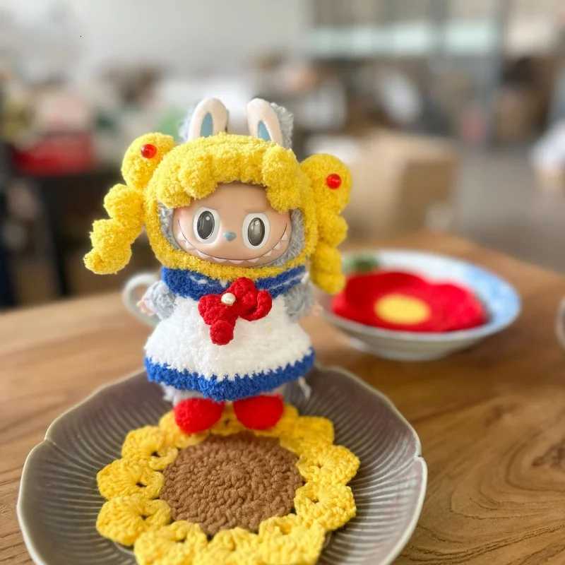 Labubu 17cm Peripherals Sailor Moon Tiger Astronaut Three Eyed Boy Set Clothes Series Replaceable Cloths Gifts CollectionsT251018