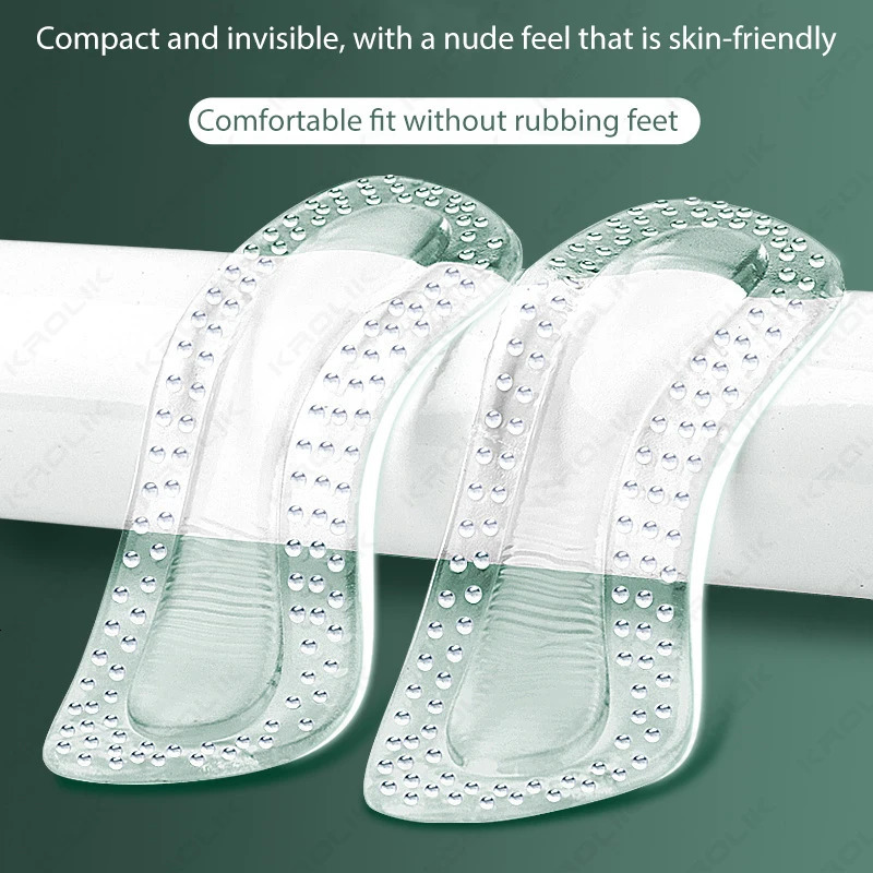 2pcs GEL Heel Protectors Women Silicone Cushion Foot Care Products Non Slip Shoe Pads for High Heels Adjustable Size Insoles 251013