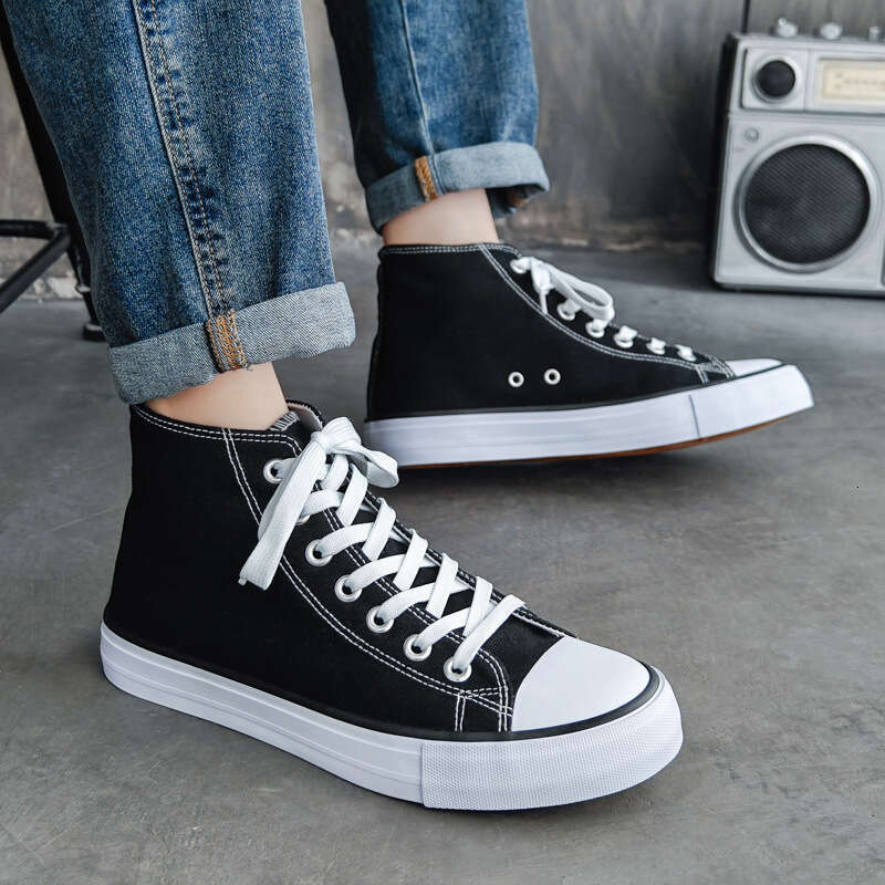 Douchuan Summer New DIY High-Top new Couple Canvas Men's Breathable Student Shoes