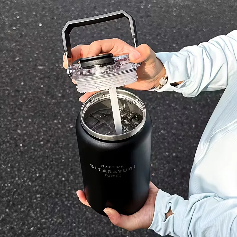 12L15L Capacity Stainless Steel Insulated Water with Wide Handle Portable Outdoor Large KettleHiking Bottle 251018 W260226