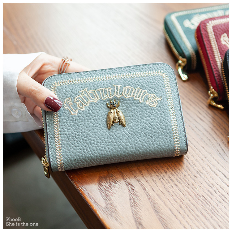 Luxury Brand Designer Bag High-End Little Bee Women's Card Holder Multi-Functional Large Capacity ID Card Clip Ins Small Exquisite Bank Card Hold