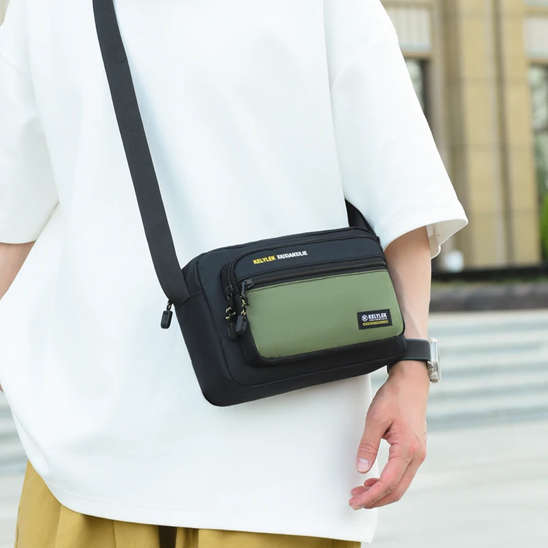 Ox Cloth Mens Crossbody Bag MultiLayer Busin Money Bag Mobile Phone Bag Soft Handle Casual Leisure oulder Bag 251014