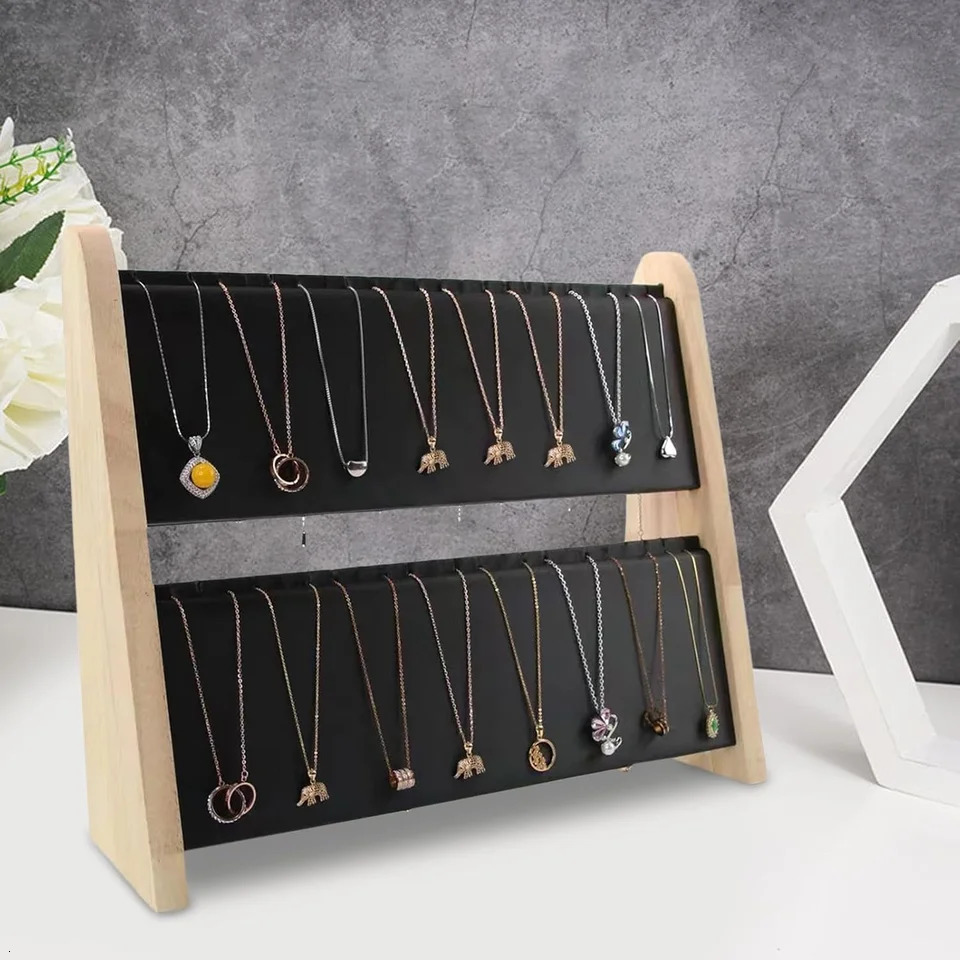 Necklace Holder Necklace Organizer Stand Wood Necklace Display Stands for Selling Jewelry Display Stand for Necklaces Bracel 251016