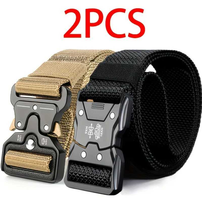 2piece set of new mens waist belt quick release buckle casual belt suitable for cycling climbing fishing golf and other s W251018