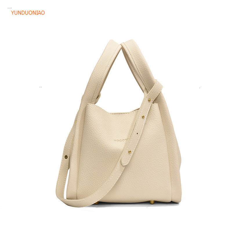 2025 Lychee patterned bucket bag women's shoulder bag luxury handbag new autumn and winter designer bag two-piece set women's crossbody bag