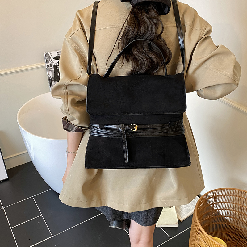 Luxury Brand Designer Bag Korean Niche Fashion Matte Backpack For Women 2025 Early Autumn Versatile Fashion Multi-Use Commuter Handbag Crossbody Bag