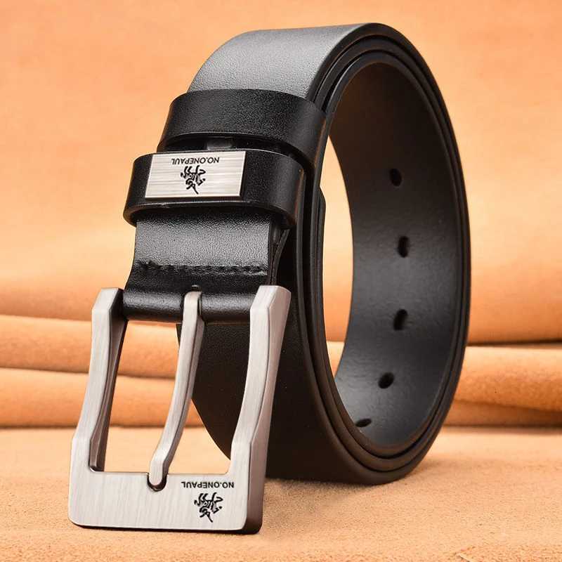 New Trend Mens High Quality Buckled Jeans Leather Casual Belt Business Cowboy Belt Mens Fashion Designer W251018