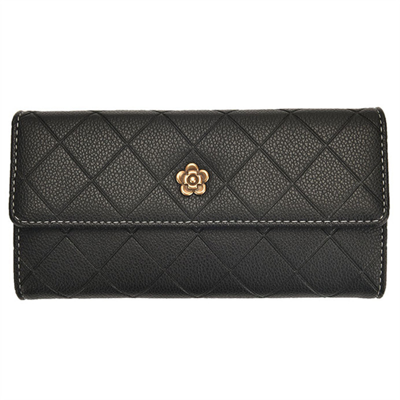 Luxury Brand Designer Bag Camellia Long Wallet For Women 2025 New Korean Style Simple Coin Purse Large Capacity 70% Off Fold Handheld Wallet For Women