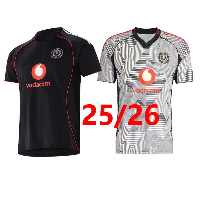 25 26 Orlando Pirates Soccer Jerseys Home black away green Short Sleeve Football Shirts men kits 2025 2026
