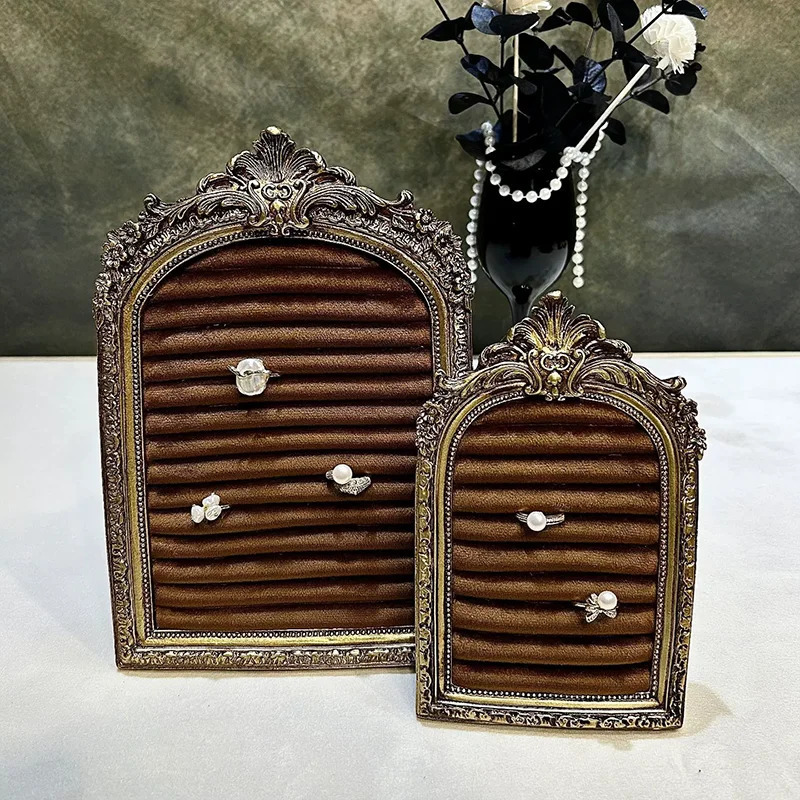 Retro po frame ring display stand jewelry storage stand stud ring display stand home counter display stand 251016