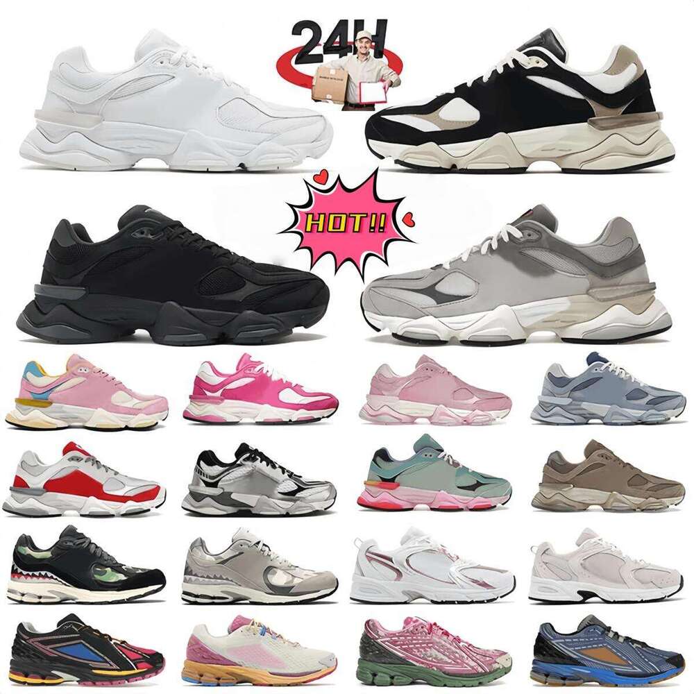 designer Casual Shoes Men Women Running 9060s Sneakers 2002r Grey Ivory Navy White Black Pink Green Purple Outdoor Sports Sneaker Trainer Outdoors Shoes 36-47