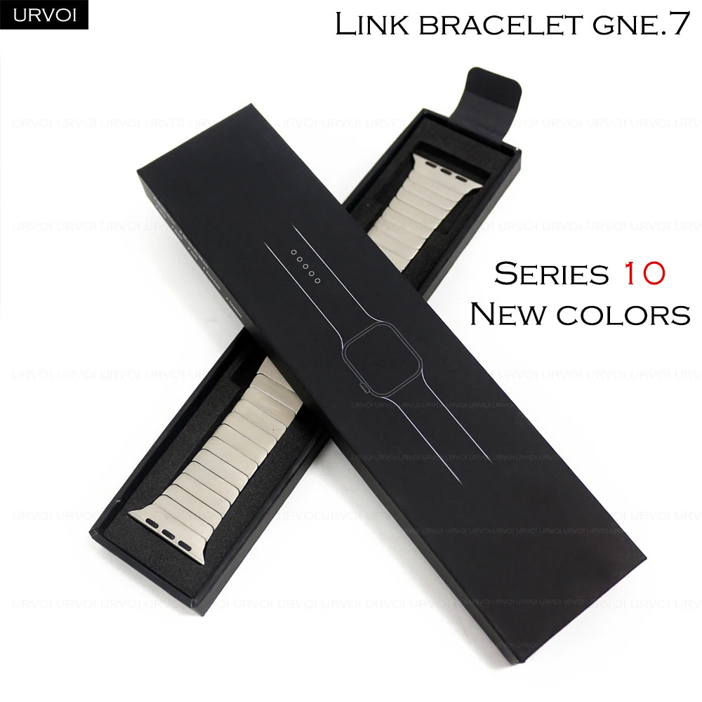 URVOI Band for Watch link bracelet gen7 Ultra 3 2 matte black series 11 10 9 8 7 SE Strap for iWatch 316L stainless steel 251016