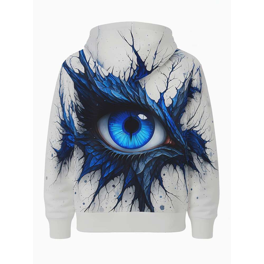 All-Over Graphic Hooded Streetwear For Everyday & Formal Events, Fall/Winter Casual Outerwear With Eye-Catching Design, Fall Fashion, Bold Print, Comf