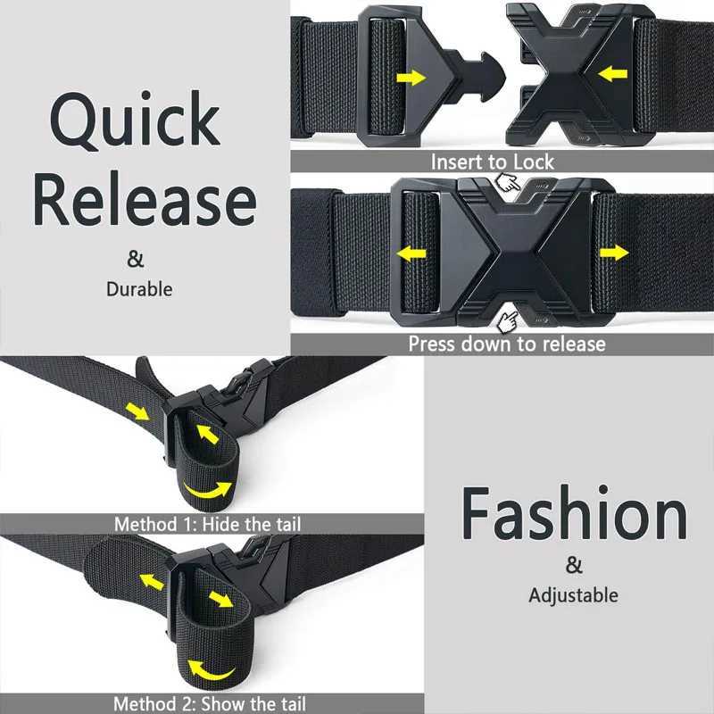 Newest Mens Belt Outdoor Tactical Belt Training Nylon Braided Casual Canvas Buckle Belt With Pants Jeans Belt Sport Mountaineer W251018