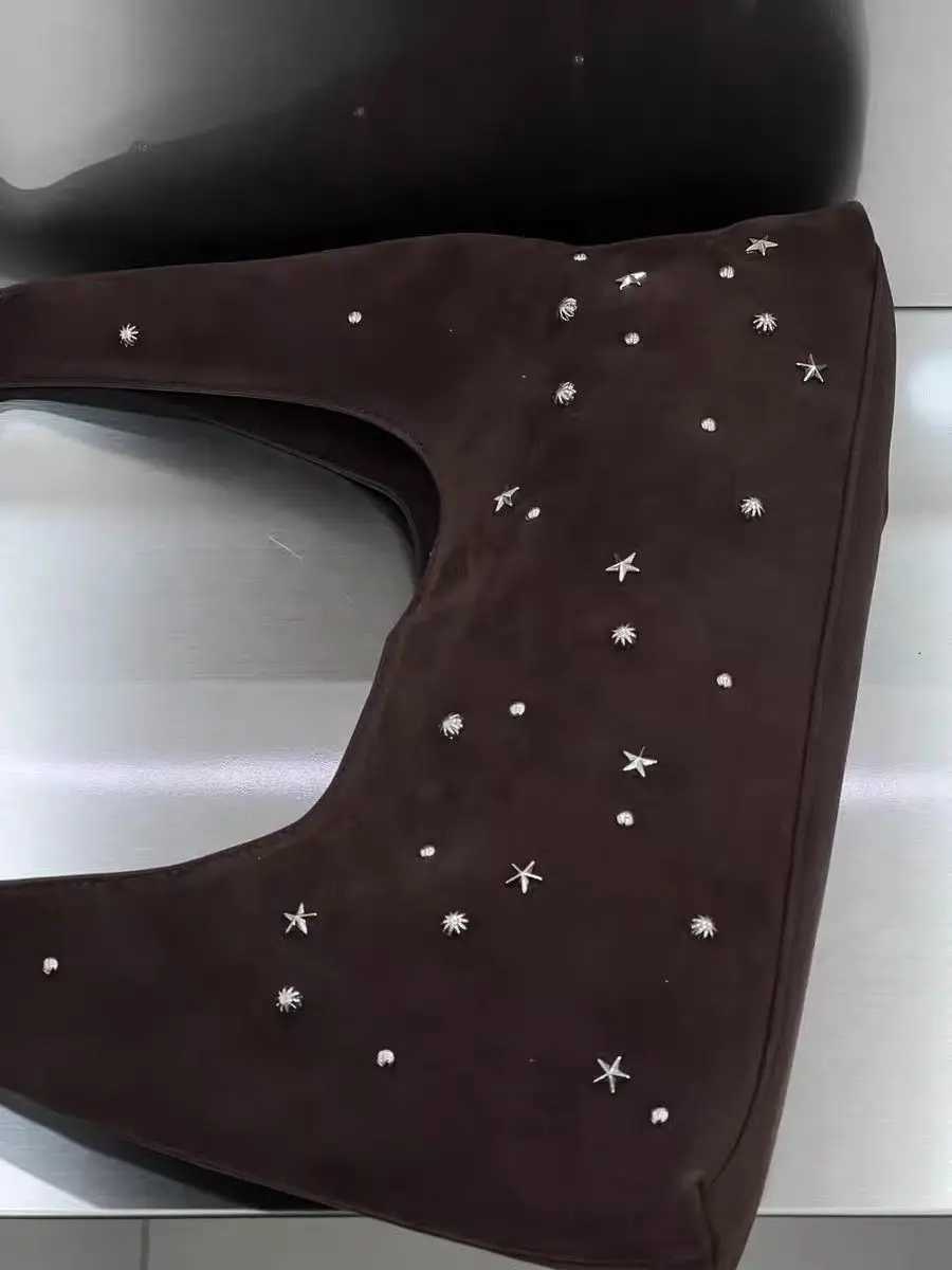 JIAERDI Beading Frosted Underarm Bag Women Retro Versatile Y2k Handbag Female Vintage Hot Girls Coffee Shoulder Bags Aesthetic Z251018