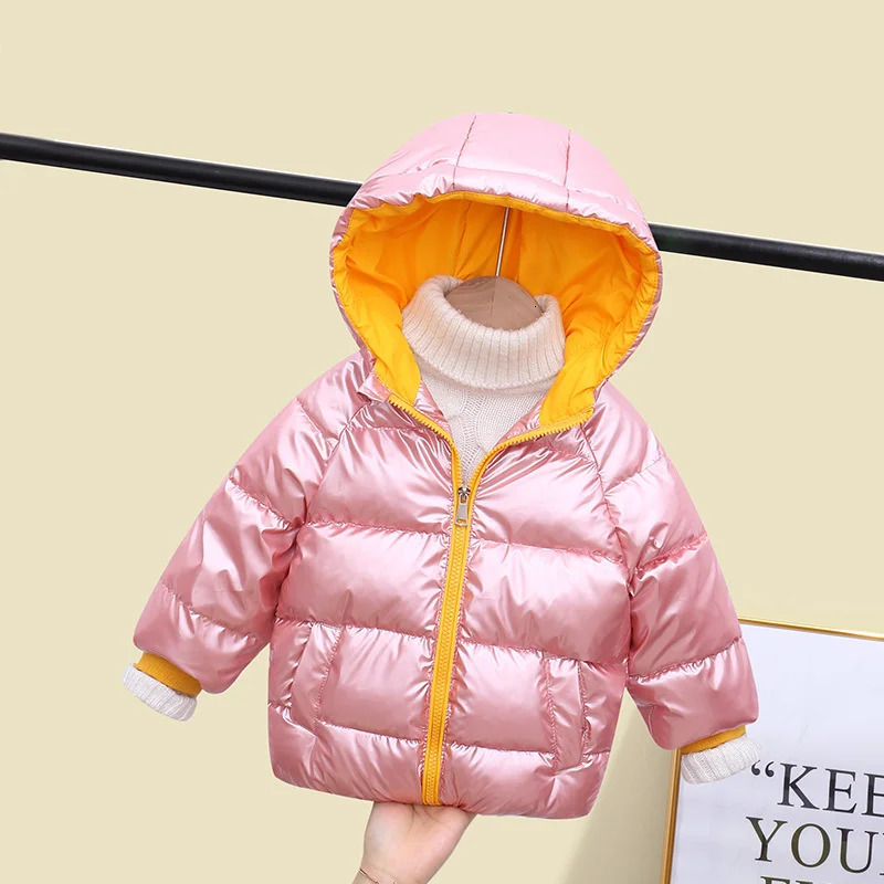 Boys Down Jacket Coat Overcoat Cotton Champagne Warm Thicken Winter Plus Size Childrens Clothing 251017