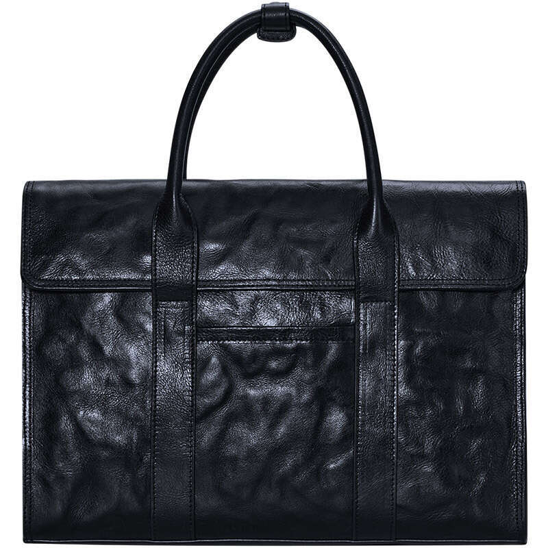 Luxury bag Genuine Leather Handbag Top Layer Cowhide Briefcase Crossbody Men Large Capacity Laptop Bag