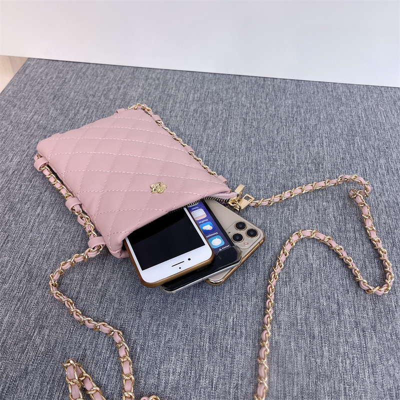 Luxury Brand Designer Bag Lightweight Quilted Crossbody Small Bag Fashion Versatile Phone Bag Trendy Walking Chain Phone Pouch Shoulder Bag For Women