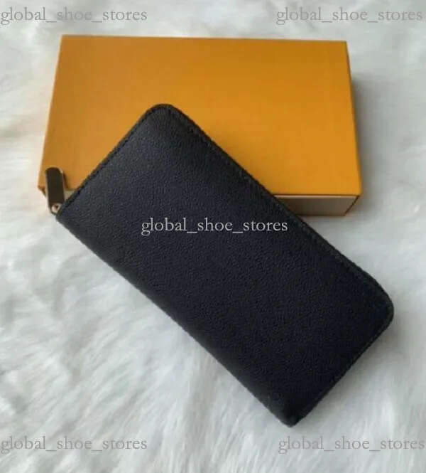 Fashion Women Clutch Genuine Leather Wallet Single Zipper Wallets Lady Ladies Long Classical Purse With Orange Box Card