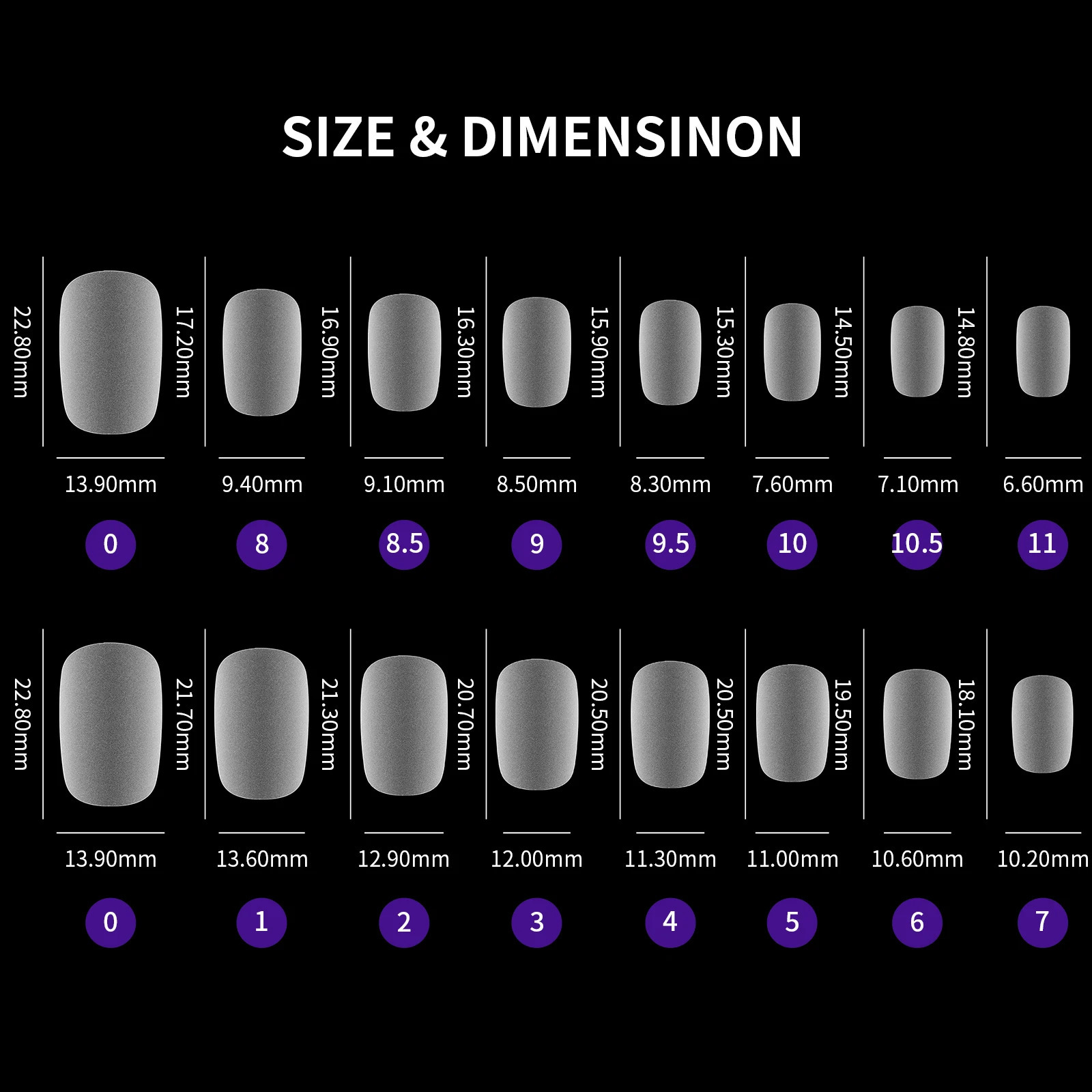 420pcs Nail Art Press on False Nail Matte Clear Full Cover Coffin Square Almond Short Fake Nail Gel Tips Manicure Extension Tool 251015