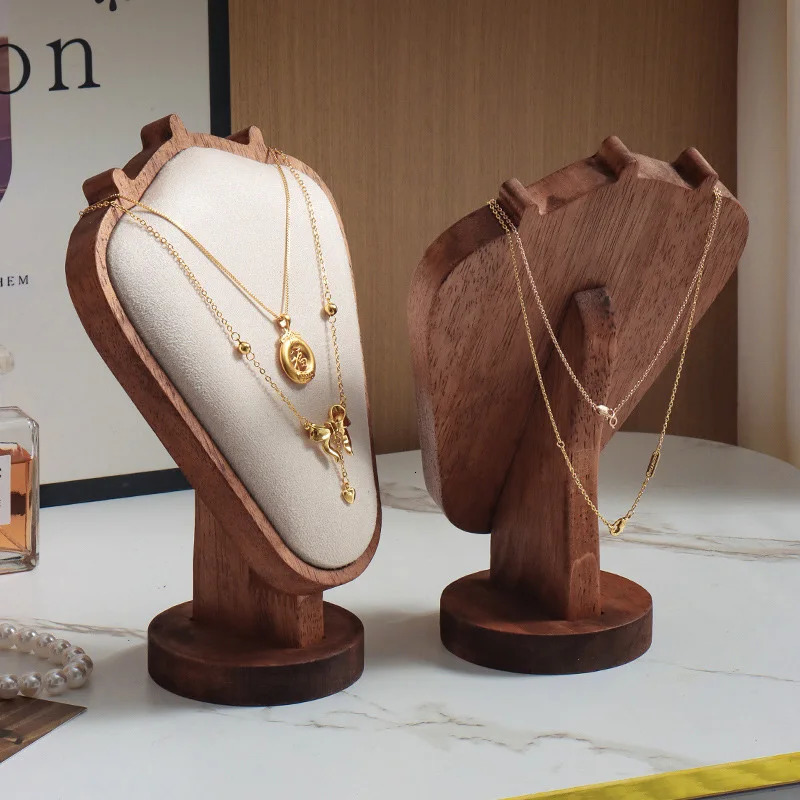 Wood jewelry necklace jewelry display frame highgrade impression model counter window display props necklace frame 251016