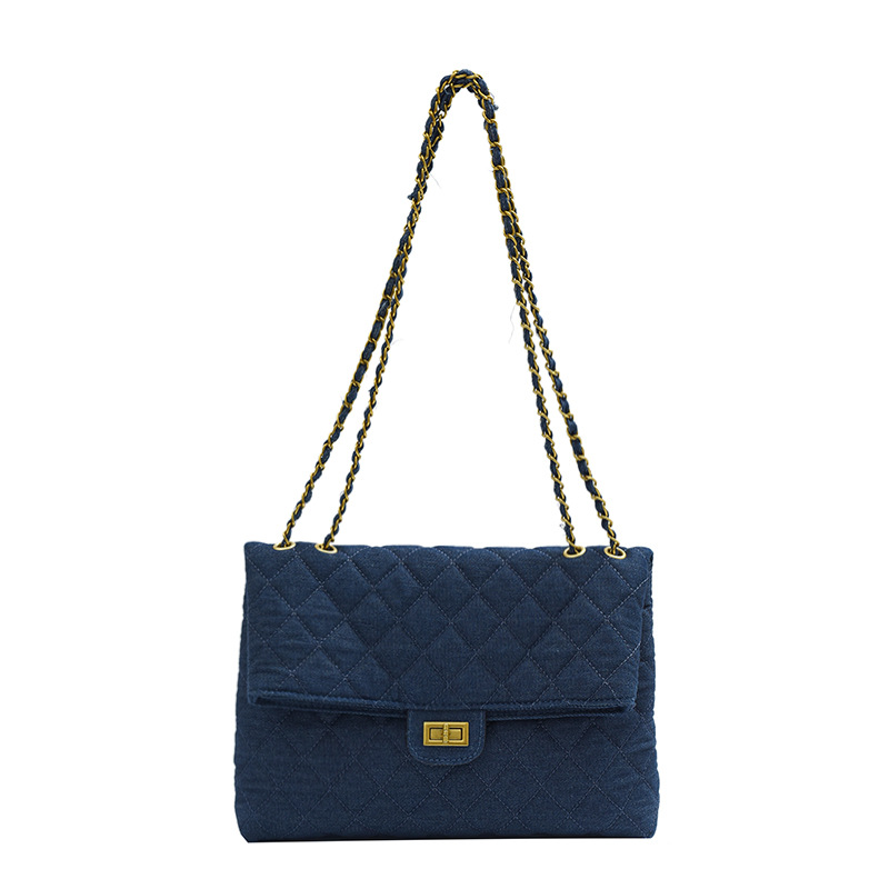 Free shipping designer Fashion Bags Large capacity women bag new fashionable chain bag denim single shoulder crossbody bag Exquisite Classic