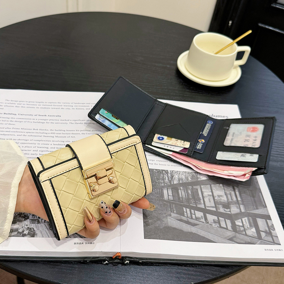 Luxury Brand Designer Bag Women's Long Wallet Classic Short Wallet Trendy Multi-Card Slot Card Holder