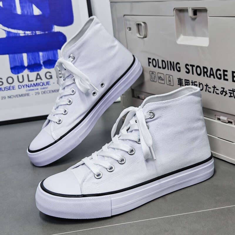 Douchuan Summer New DIY High-Top new Couple Canvas Men's Breathable Student Shoes