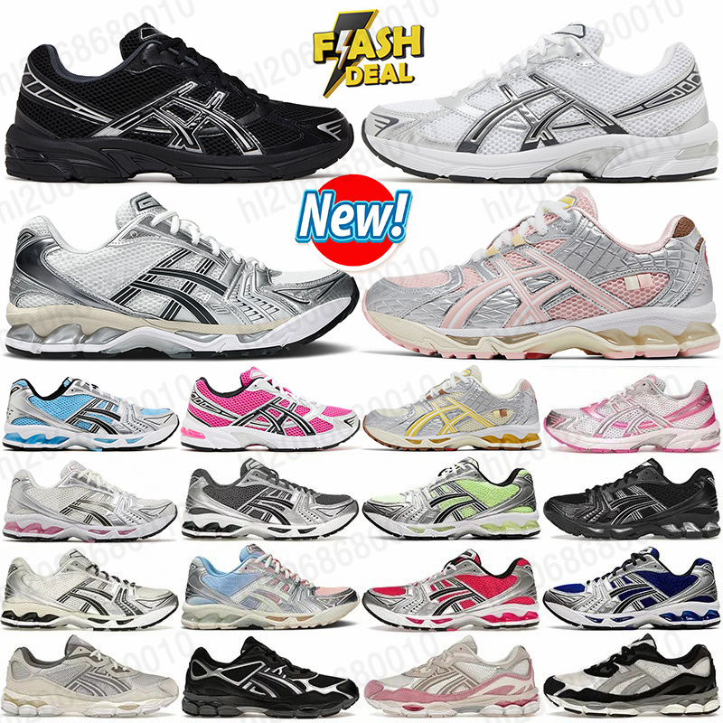 designer running shoes asicskayano 14 nyc 1130 2160 mens womens black pure silver white graphite grey outdoor sports runner trainers sneakers