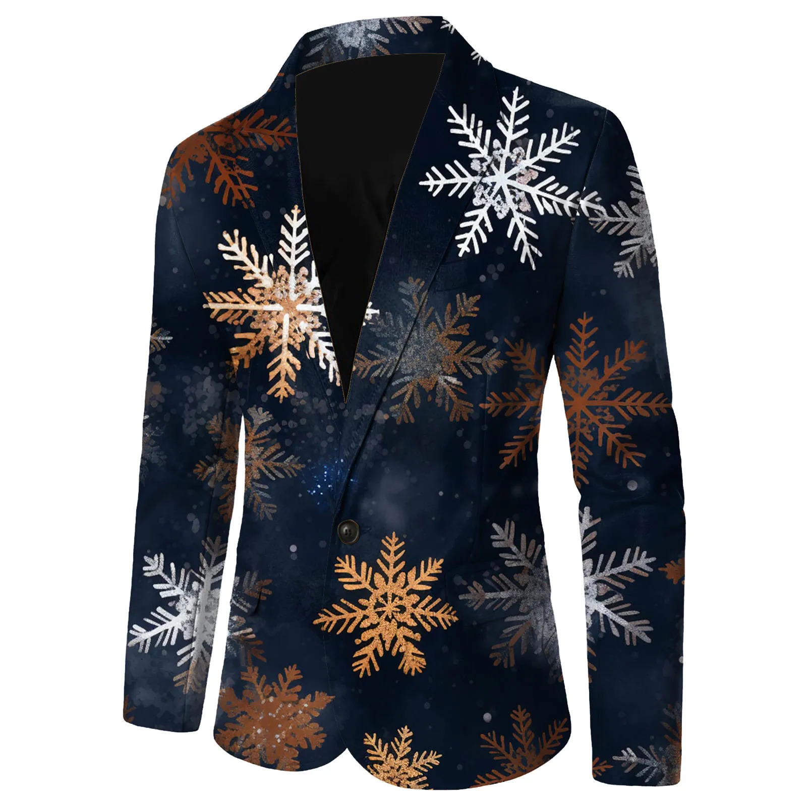 Gentleman Blazers 2026 Year Christmas Mens Suit Jacket Slim Fit Long Sleeve Lapel Button Jacket With Pocket Dress Coat 251016