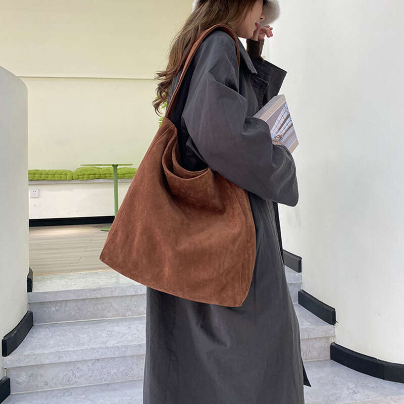 Designer Bag Luxury Bag New Suede Commuter For Women, Niche Texture Tote Bag, Large Capacity Versatile Shoulder Bag Shoulder Underarm