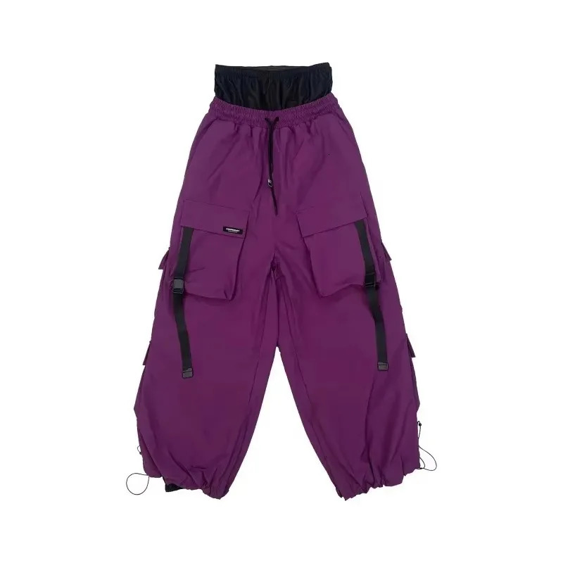 Warm Thickened Ski Pants for Women and Men Violet Skiing Trousers Waterproof American Style Snowboarding Pants 251011