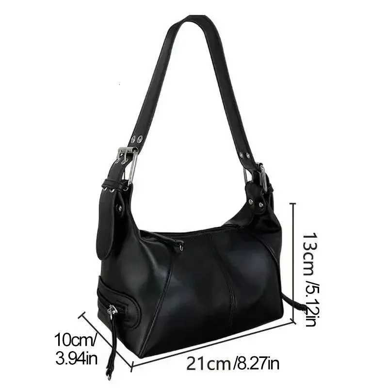 Y2K Style Shoulder Bag Shoulder Purse For Girls Street Wear For Women Trendy Motorcycle Handbag Minimalist Z251018