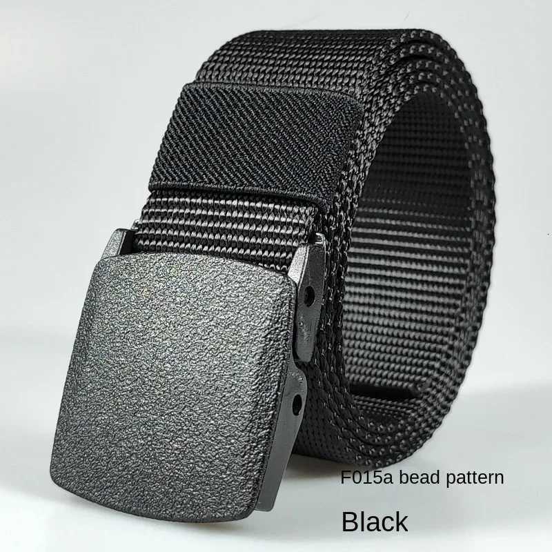 Automatic Buckle Light Comfortable Nonmetal Nylon Belt Outdoor Hunting Multifunctional Canvas Belts for Men W251018