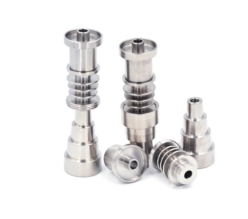 GR2 Titanium Nail 10mm 14mm 18mm Adjustable Domeless Enails Male & Female Joint for 16mm or 20mm Enail Coil