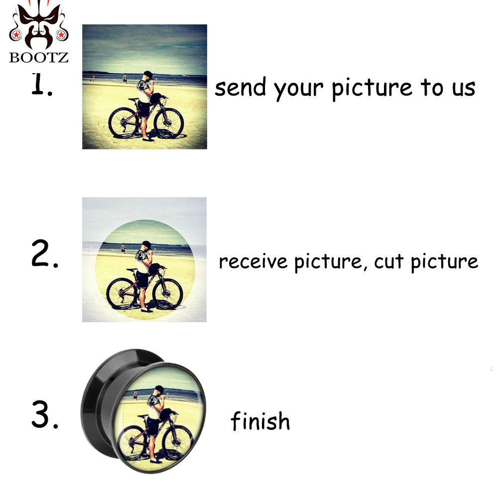 KUBOOZ Acrylic Custom Ear Plugs Tunnels Piercing Body Jewelry Gauges Expander Sell By Pair 630mm Fashion Earrings For Gift 251008