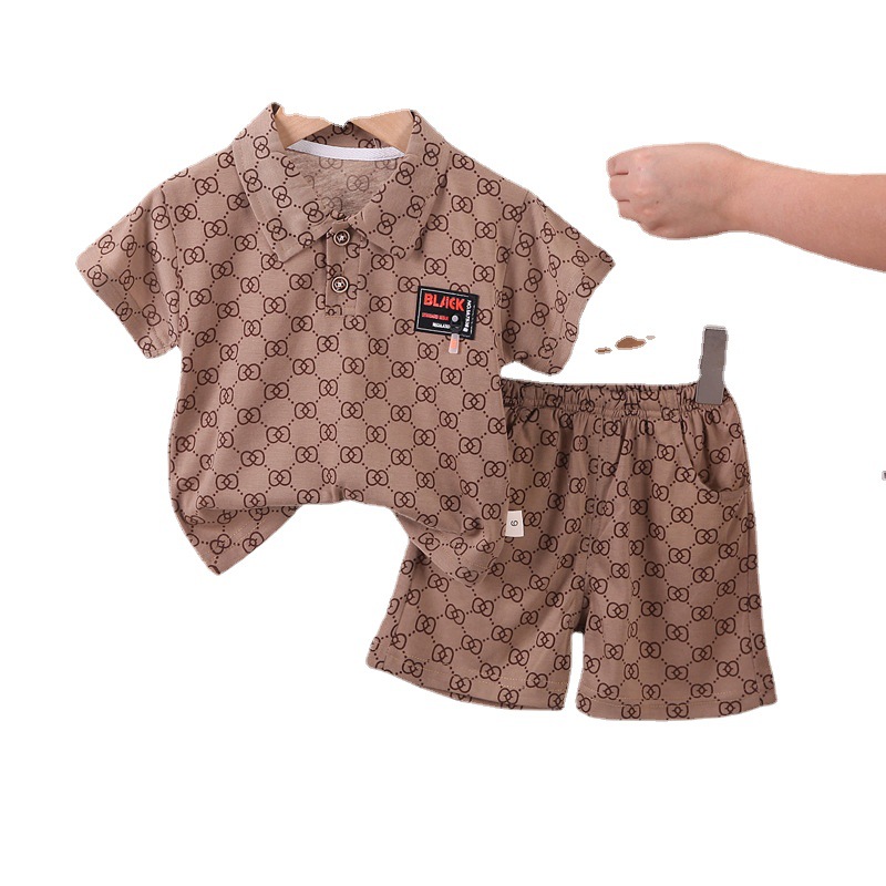 Premium Kids 2-Piece Summer Set, Lightweight Short Sleeve Outfit for Boys and Girls, Casual & Versatile Style