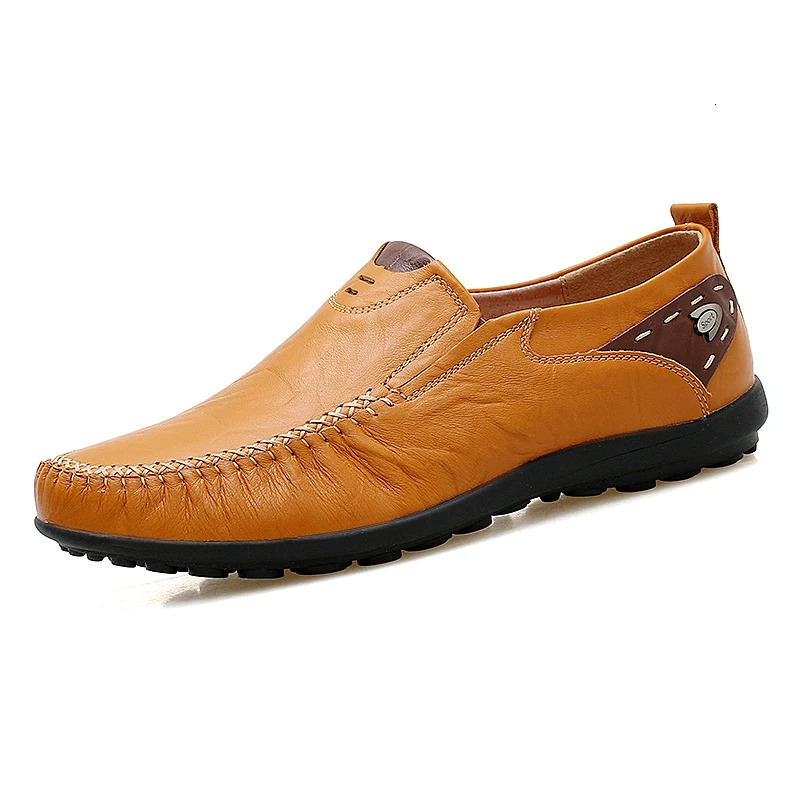 Leather Shoes Men Fashion Leather Genuine High Quality Comfortable Men Casual Driving Shoes Plus Size 3747 251013