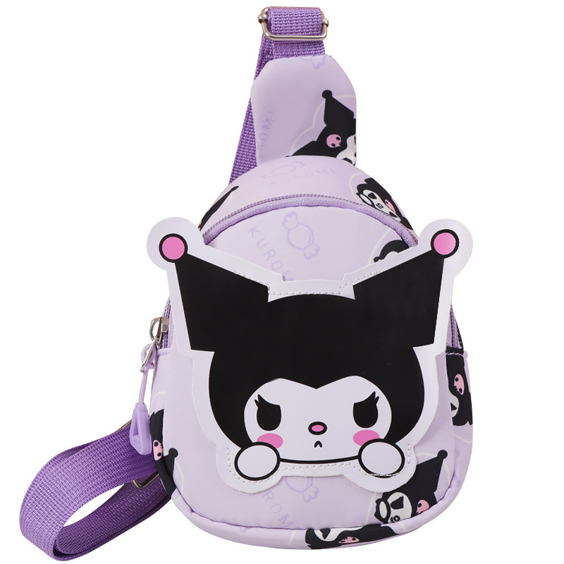 New designer children's spring outdoor travel coin wallet, men's and women's chest bags, cartoon cute princess lightweight accessories 