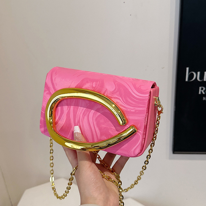 Luxury Brand Designer Bag Trendy Classic Box Bag Evening Bag Acrylic Bag Fashion Metal Handle Single Shoulder Crossbody