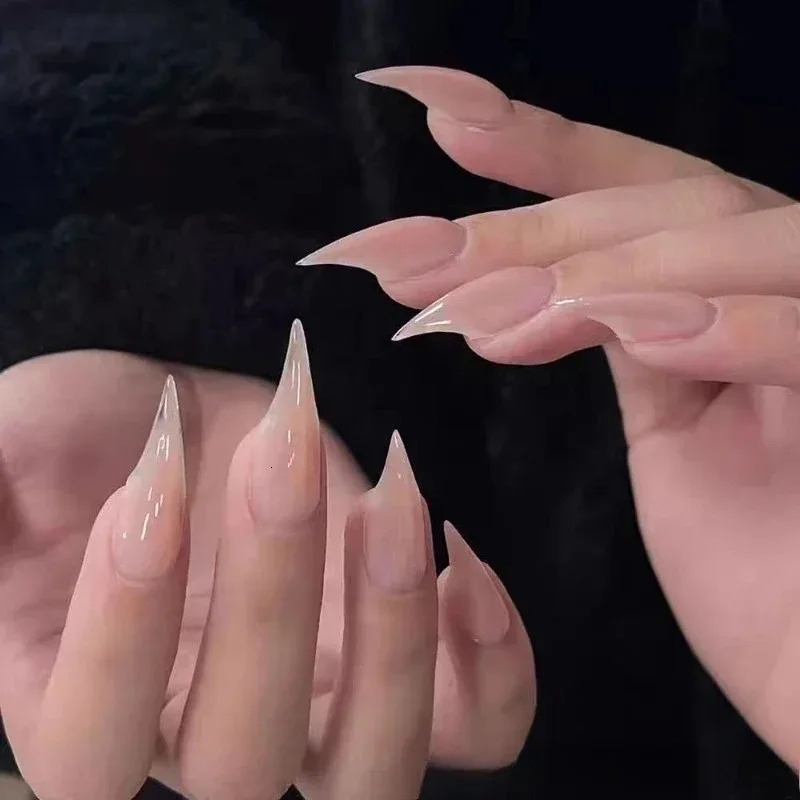 Handmade 10 PCS Dragon Shape Claw False Nails Thick Reusable Press On Nails Short Acrylic Fake Nail Supplies 251015