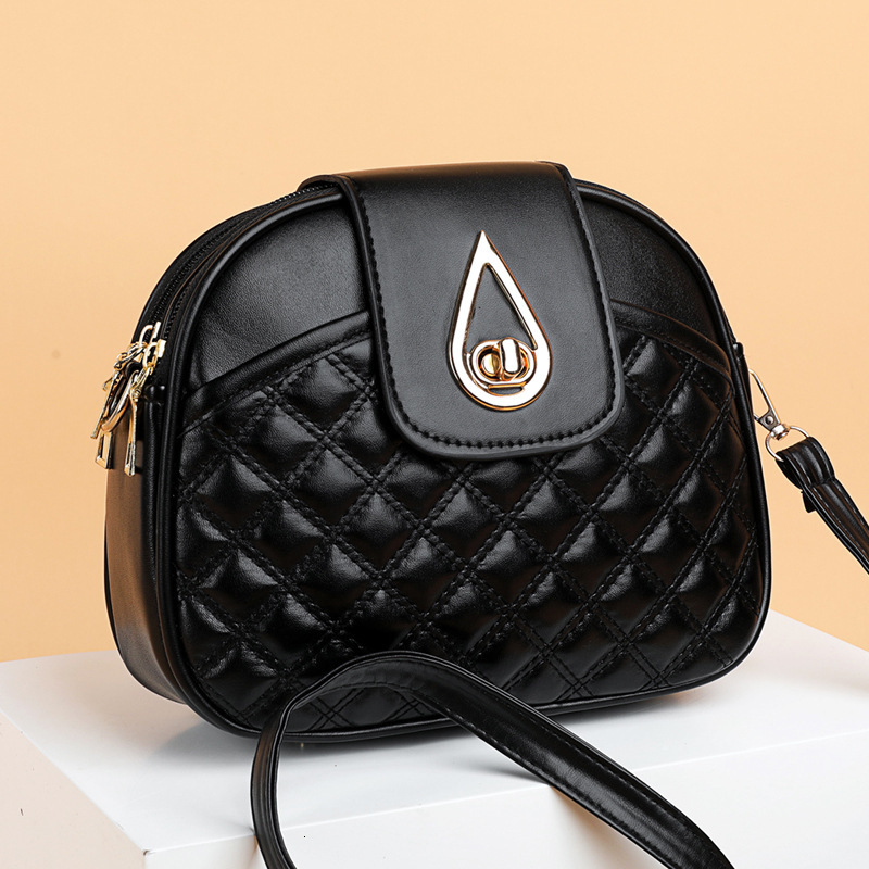 Luxury Brand Designer Bag 2025 New Trendy Spring And Autumn Fashion Versatile Light Luxury Quilted Three-Layer Single Shoulder Crossbody Small Round B