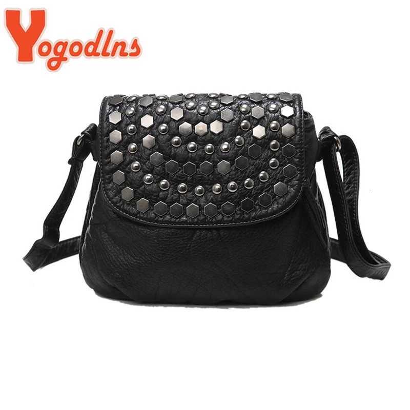 Yogodlns Fashion Black Enveljavascope Women Clutch Rivet Girls Leather Party Purse Small Shoulder Handbag Evening Messenger Bags Z251018