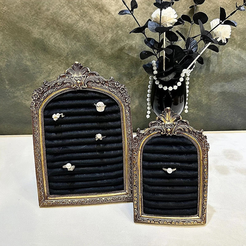 Retro po frame ring display stand jewelry storage stand stud ring display stand home counter display stand 251016