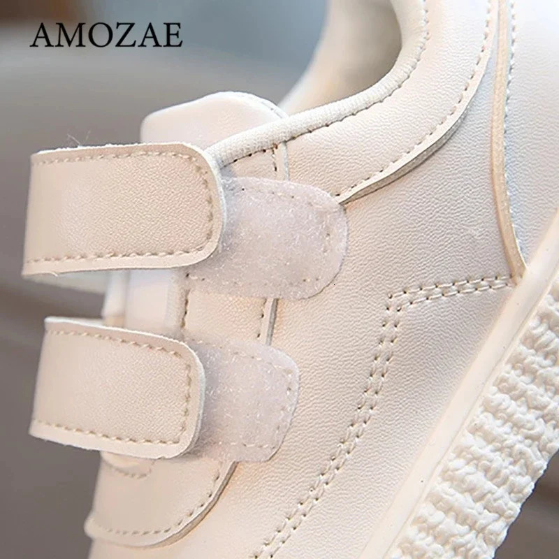 Baby Shoes Childrens Leather White Shoes For Girls Kids Sneakers Boys Sport Shoes Flexible Sole Trainers School Running Shoes 251017