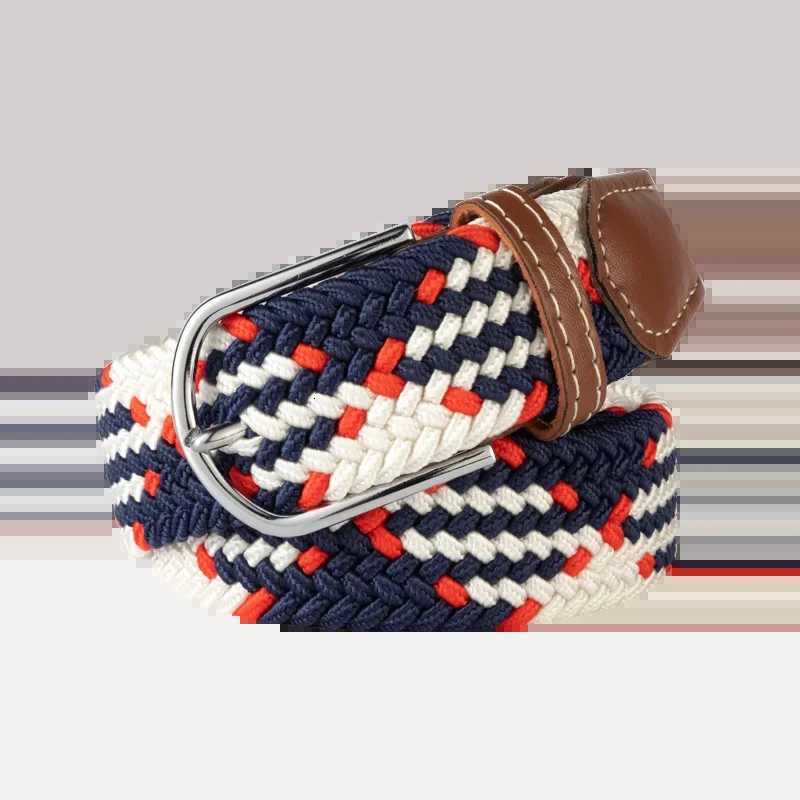 120cm Unisex Elastic Fabric Casual Belt Pin Buckle Expandable Braided Stretch Canvas Simple and Stylish Leisure Men Women Belt W251018