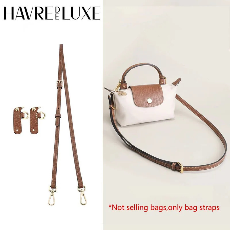 Leather Replacement Crossbody Bag Strap For Longchamp Mini Bag Shoulder Strap Without Punching Modification Bag Accessories 251011