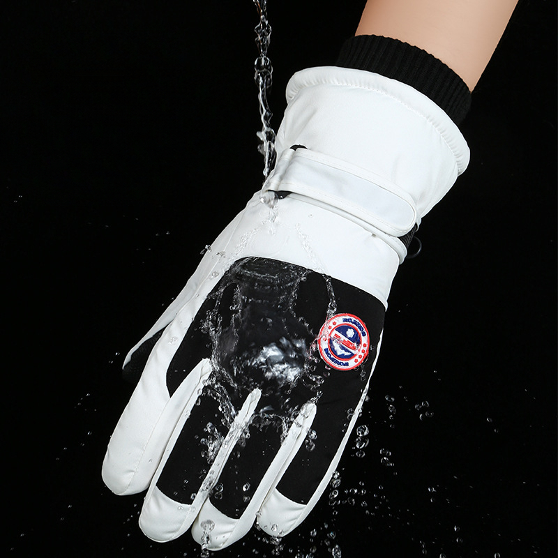 Ski Men Women Winter Gloves Fleece Lined Thickened Warm Outdoor Riding Motorcycle Touchscreen Waterproof Non-Slip