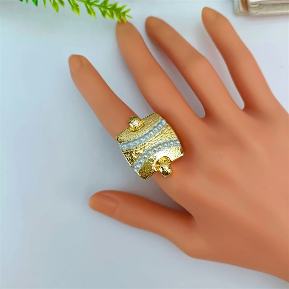 EMMA Fashion Woman Jewelry Set Goldcolor Austria African Necklace Bracelet Ring Earrings Set 251016