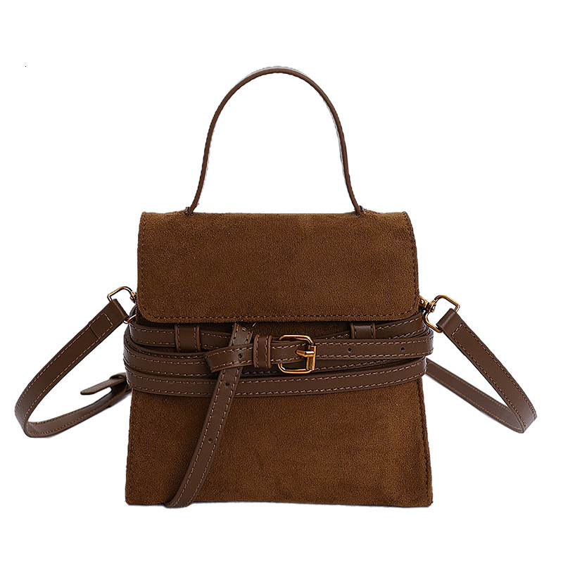 Luxury Brand Designer Bag Suede Suede Handbag Women's 2025 New Light Luxury Niche High-End Fashion Versatile Crossbody Bag